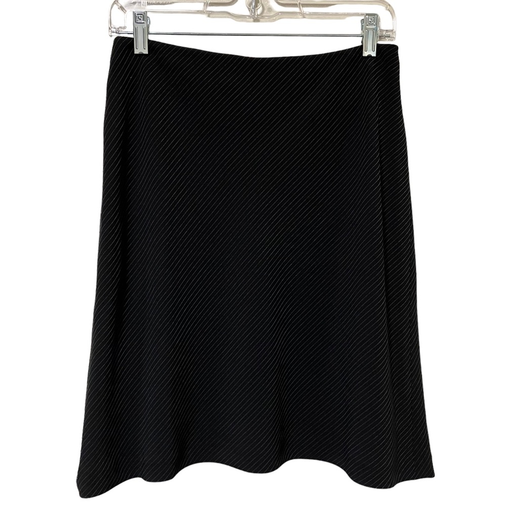 Tahari Arthur S. Levine Black Pinstripe Skirt Suit Set - Picture 9 of 14